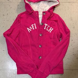 A&F sherpa lined hoodie